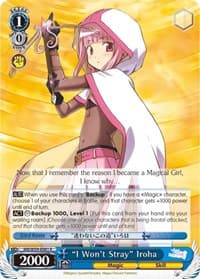 "I Won't Stray" Iroha - Magia Record: Puella Magi Madoka Magica [Side Story] (Mobile) - Weiss Schwarz card