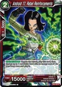 Android 17, Rebel Reinforcements (Reprint) - Battle Evolution Booster - Dragon Ball Super: Masters card
