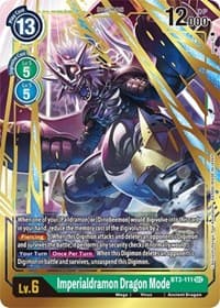 Imperialdramon Dragon Mode (Secret Rare) - Release Special Booster 1.5 - Digimon Card Game card