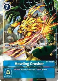 Howling Crusher - BT1-101 (Dash Pack Ver. 1.5) - Release Special Booster 1.0 - Digimon Card Game card