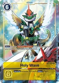 Holy Wave - BT1-107 (Dash Pack Ver. 1.5) - Release Special Booster 1.0 - Digimon Card Game card