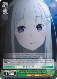 Emilia Reminiscing the Past - Re:ZERO: The Frozen Bond - Weiss Schwarz card