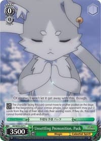 Unsettling Premonition, Puck - Re:ZERO: The Frozen Bond - Weiss Schwarz card