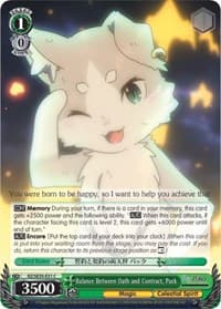 Balance Between Oath and Contract, Puck - Re:ZERO: The Frozen Bond - Weiss Schwarz card