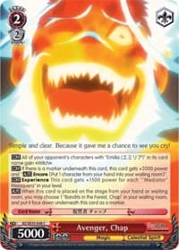 Avenger, Chap - Re:ZERO: The Frozen Bond - Weiss Schwarz card
