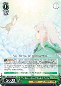 "The Frozen Bond" Puck & Emilia (Parallel Foil) - Re:ZERO: The Frozen Bond - Weiss Schwarz card