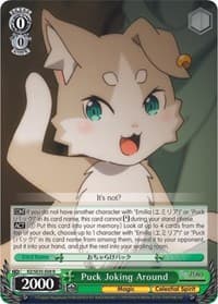 Puck Joking Around (Parallel Foil) - Re:ZERO: The Frozen Bond - Weiss Schwarz card