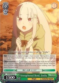 Strengthened Bond, Emilia (Parallel Foil) - Re:ZERO: The Frozen Bond - Weiss Schwarz card