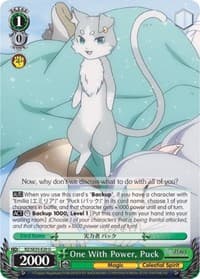 One With Power, Puck (Parallel Foil) - Re:ZERO: The Frozen Bond - Weiss Schwarz card