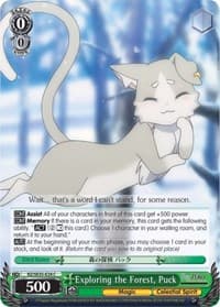Exploring the Forest, Puck (Parallel Foil) - Re:ZERO: The Frozen Bond - Weiss Schwarz card