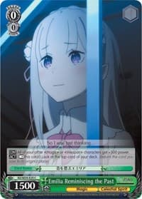 Emilia Reminiscing the Past (Parallel Foil) - Re:ZERO: The Frozen Bond - Weiss Schwarz card