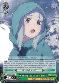 Visiting the Village, Emilia (Parallel Foil) - Re:ZERO: The Frozen Bond - Weiss Schwarz card