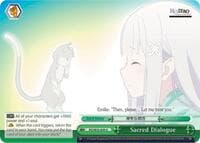 Sacred Dialogue (Parallel Foil) - Re:ZERO: The Frozen Bond - Weiss Schwarz card