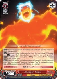 Avenger, Chap (Parallel Foil) - Re:ZERO: The Frozen Bond - Weiss Schwarz card