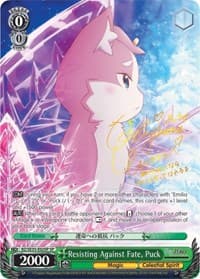 Resisting Against Fate, Puck (SP) - Re:ZERO: The Frozen Bond - Weiss Schwarz card