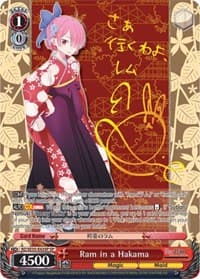 Ram in a Hakama (SP) - Re:ZERO: The Frozen Bond - Weiss Schwarz card