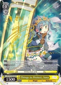 Things to Protect, Sana (SP) - Magia Record: Puella Magi Madoka Magica [Side Story] (Mobile) - Weiss Schwarz card