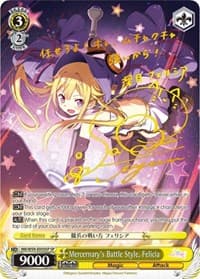 Mercernary's Battle Style, Felicia (SP) - Magia Record: Puella Magi Madoka Magica [Side Story] (Mobile) - Weiss Schwarz card