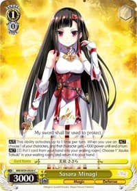 Sasara Minagi - Magia Record: Puella Magi Madoka Magica [Side Story] (Mobile) - Weiss Schwarz card