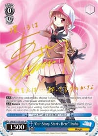 "Our Story Starts Here" Iroha (SP) - Magia Record: Puella Magi Madoka Magica [Side Story] (Mobile) - Weiss Schwarz card