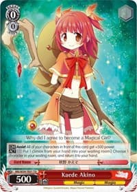 Kaede Akino - Magia Record: Puella Magi Madoka Magica [Side Story] (Mobile) - Weiss Schwarz card