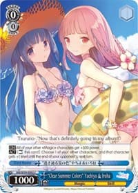 "Clear Summer Colors" Yachiyo & Iroha - Magia Record: Puella Magi Madoka Magica [Side Story] (Mobile) - Weiss Schwarz card