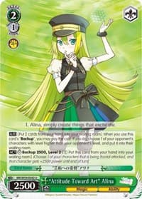 "Attitude Toward Art" Alina - Magia Record: Puella Magi Madoka Magica [Side Story] (Mobile) - Weiss Schwarz card