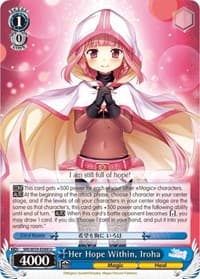 Her Hope Within, Iroha - Magia Record: Puella Magi Madoka Magica [Side Story] (Mobile) - Weiss Schwarz card