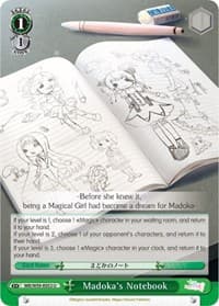 Madoka's Notebook - Magia Record: Puella Magi Madoka Magica [Side Story] (Mobile) - Weiss Schwarz card