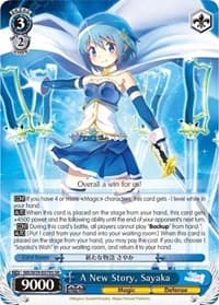 A New Story, Sayaka (SR) - Magia Record: Puella Magi Madoka Magica [Side Story] (Mobile) - Weiss Schwarz card