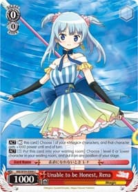 Unable to be Honest, Rena - Magia Record: Puella Magi Madoka Magica [Side Story] (Mobile) - Weiss Schwarz card