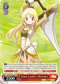Team Leader, Momoko - Magia Record: Puella Magi Madoka Magica [Side Story] (Mobile) - Weiss Schwarz card