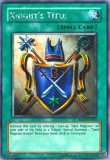 Knight's Title (Reshef of Destruction) (Secret Rare) - Yu-Gi-Oh! Video Game Promotional Cards - YuGiOh card