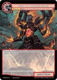 Spirit of the Fiery Stone - The Magic Stone War - Zero - Force of Will card