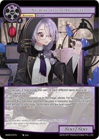 Student at the Institute - The Magic Stone War - Zero - Force of Will card