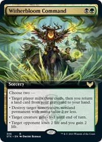 Witherbloom Command (Extended Art) - Strixhaven: School of Mages - Magic: The Gathering card