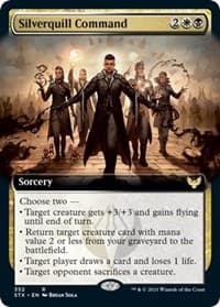 Silverquill Command (Extended Art) - Strixhaven: School of Mages - Magic: The Gathering card