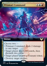 Prismari Command (Extended Art) - Strixhaven: School of Mages - Magic: The Gathering card