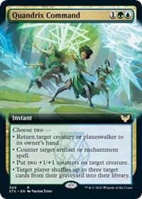 Quandrix Command (Extended Art) - Strixhaven: School of Mages - Magic: The Gathering card