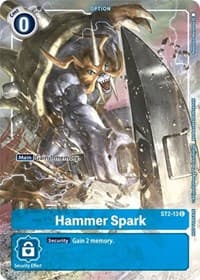 Hammer Spark - ST2-13 (Tamer's Evolution Box) - Starter Deck 02: Cocytus Blue - Digimon Card Game card