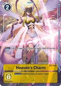 Heaven's Charm - ST3-14 (Tamer's Evolution Box) - Starter Deck 03: Heaven's Yellow - Digimon Card Game card