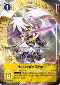 Heaven's Gate - ST3-13 (Tamer's Evolution Box) - Starter Deck 03: Heaven's Yellow - Digimon Card Game card