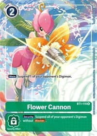 Flower Cannon - BT1-110 (Tamer's Evolution Box) - Release Special Booster 1.0 - Digimon Card Game card