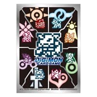 Digimon Card Game Official Sleeves - Digimon Pixel Art (Tamer Evolution Box) (50-Pack) - Bandai Card Sleeves - Card Sleeves card