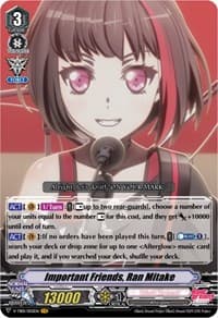 Important Friends, Ran Mitake - V-TB01: BanG Dream! FILM LIVE - Cardfight Vanguard card