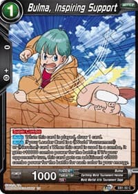 Bulma, Inspiring Support - Battle Evolution Booster - Dragon Ball Super: Masters card