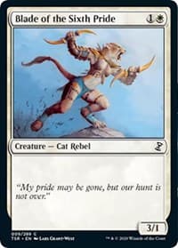 Blade of the Sixth Pride - Time Spiral: Remastered - Magic: The Gathering card