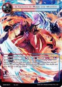 A Sacrifice of Words and Memories (Full Art) - The Magic Stone War - Zero - Force of Will card