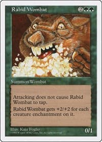 Rabid Wombat - Fifth Edition - Magic: The Gathering card