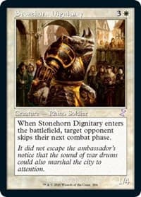 Stonehorn Dignitary - Time Spiral: Remastered - Magic: The Gathering card